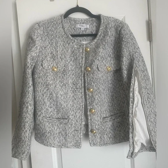 Derek Lam Tweed Convertible Blazer | Cape - Picture 6 of 6